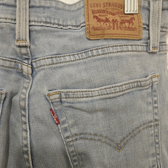 Women's Light Blue Flare Jeans - Picture 6 of 10